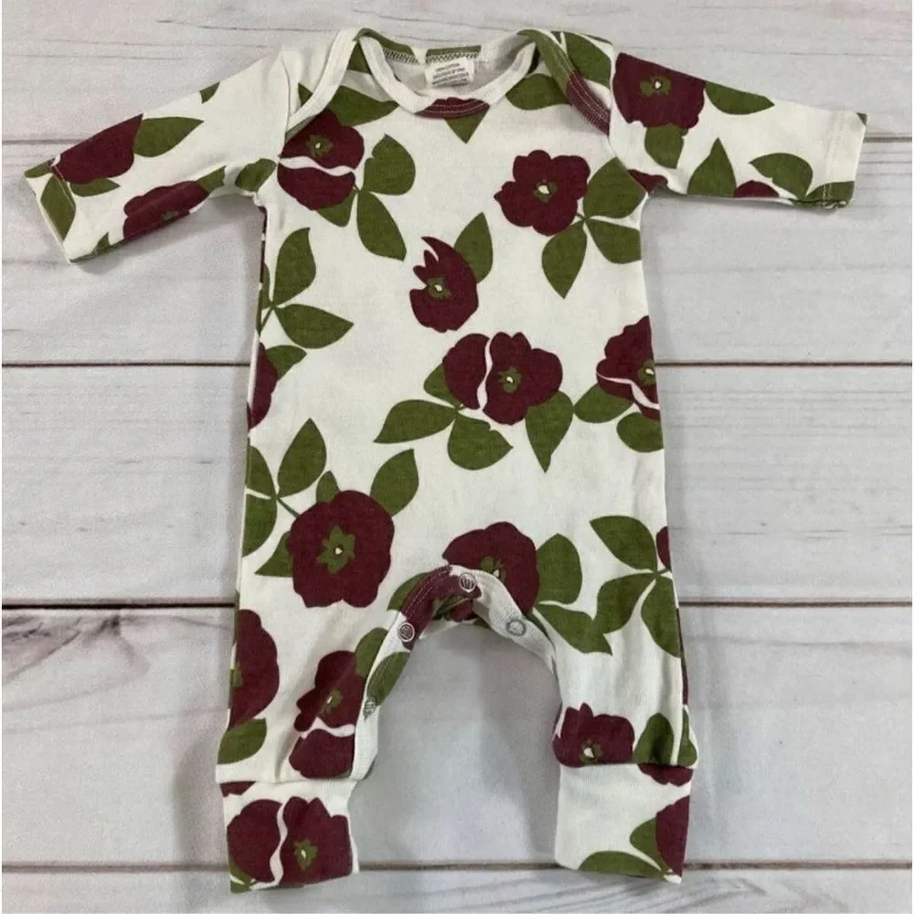 Tesa Babe Floral Printed Long Sleeve Romper Bundle Size Newborn